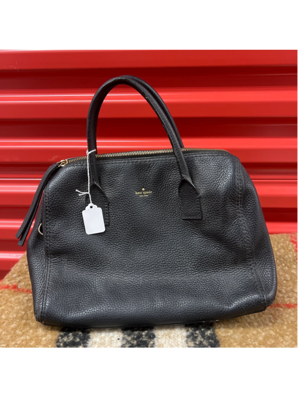 Women's Kate Spade Black Leather Satchel One Size